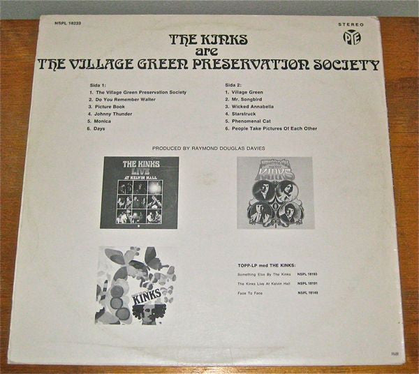 The Kinks : The Kinks Are The Village Green Preservation Society (LP, Album)