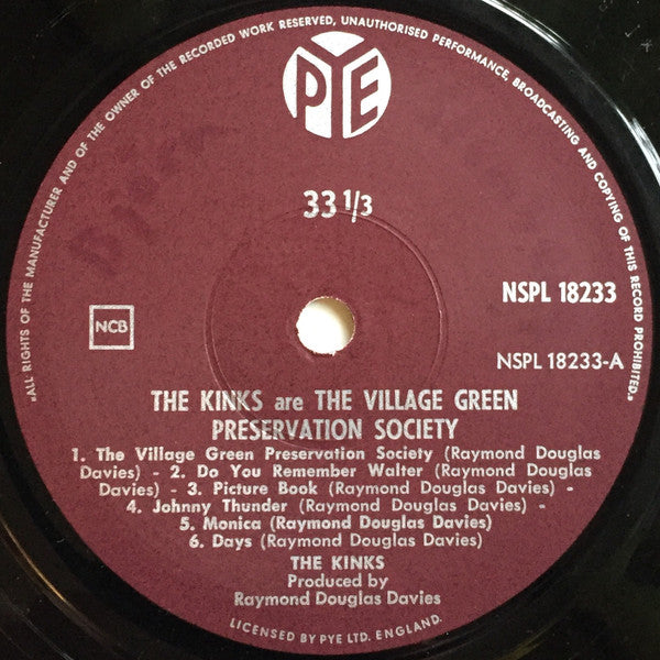 The Kinks : The Kinks Are The Village Green Preservation Society (LP, Album)