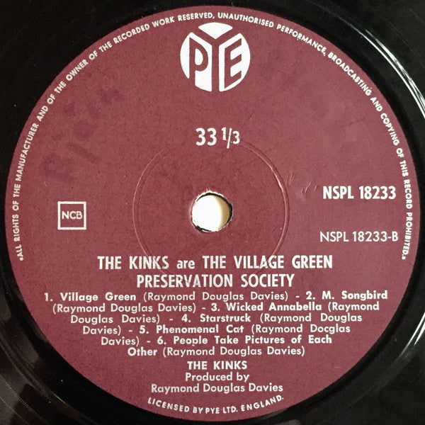The Kinks : The Kinks Are The Village Green Preservation Society (LP, Album)
