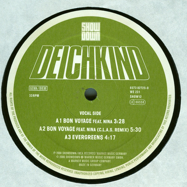 Deichkind Feat. Nina (6) : Bon Voyage (12")