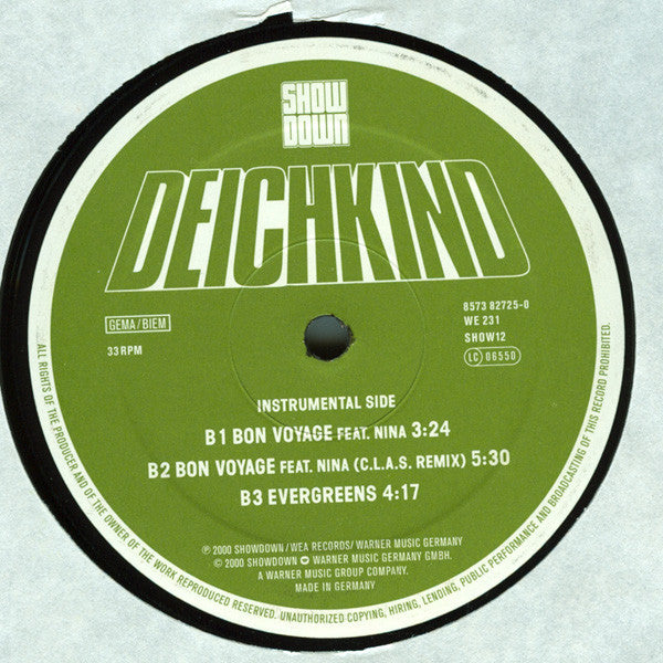 Deichkind Feat. Nina (6) : Bon Voyage (12")