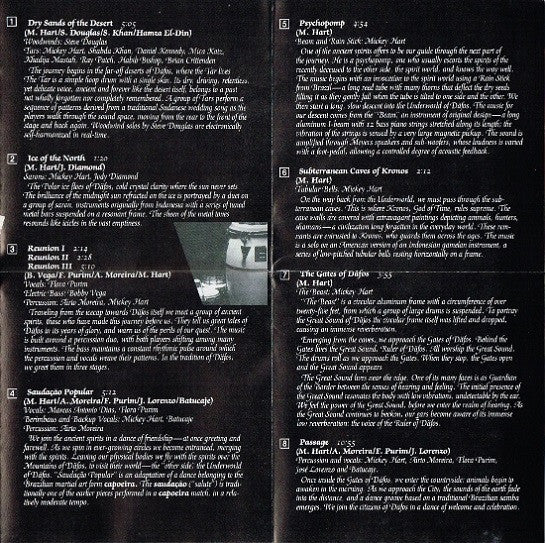 Mickey Hart, Airto Moreira, Flora Purim : Däfos (CD, Album, RE)