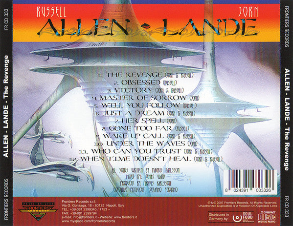 Allen - Lande : The Revenge (CD, Album, sli)