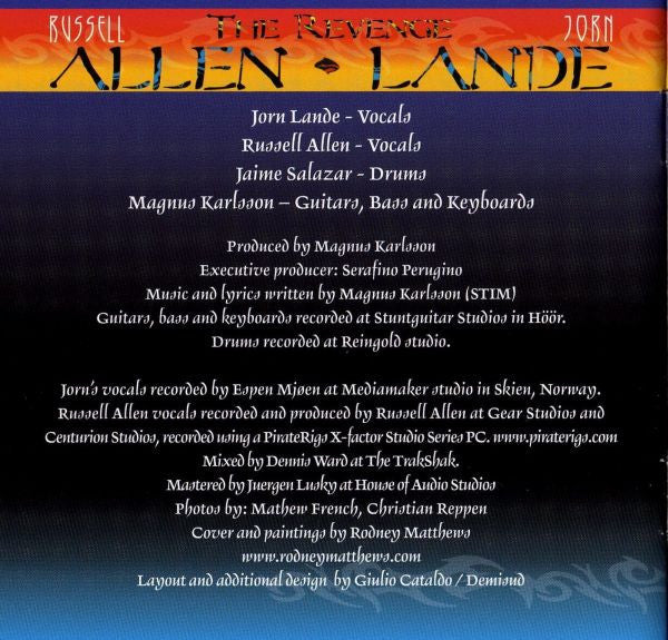 Allen - Lande : The Revenge (CD, Album, sli)