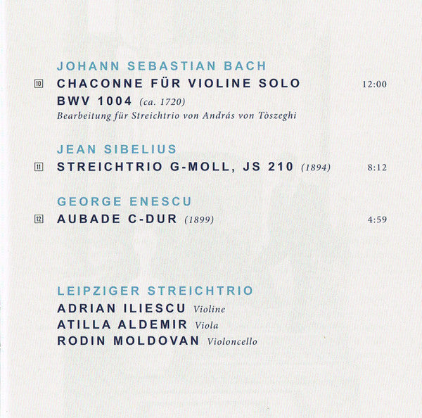 Leipziger Streichtrio : Passion (CD, Album)