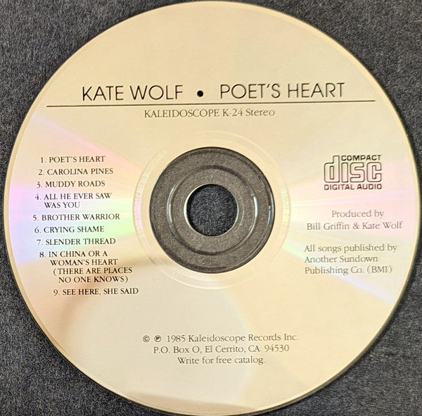 Kate Wolf : Poet's Heart (CD)