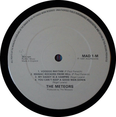 The Meteors (2) Meet Screaming Lord Sutch : Meteors Meet Screaming Lord Sutch (12")