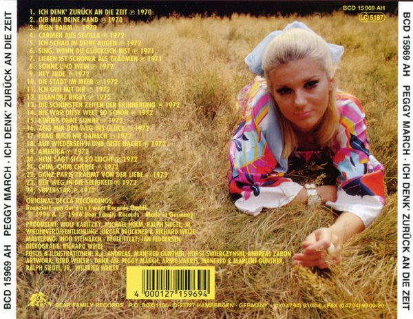 Peggy March : Ich Denk’ Zurück An Die Zeit (CD, Comp)