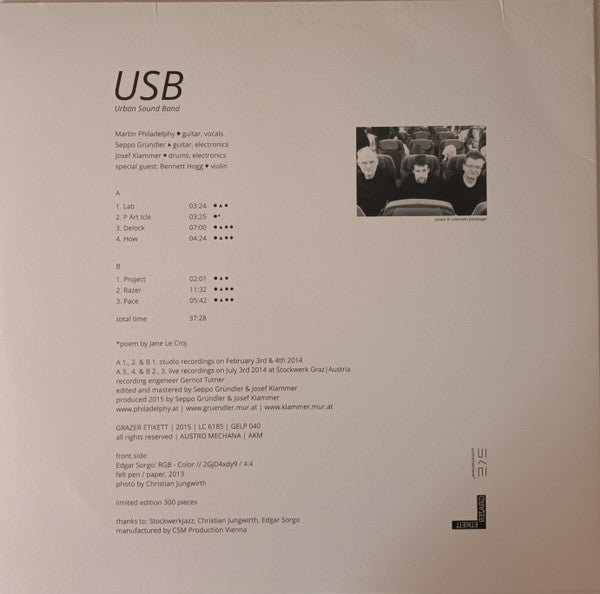 USB Trio : Urban Sound Band (LP)