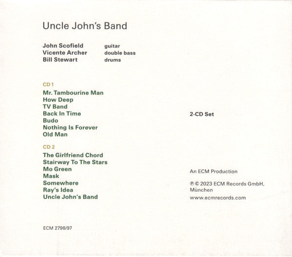John Scofield : Uncle John's Band (2xCD, Album)