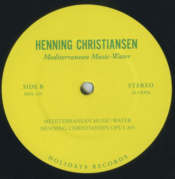 Henning Christiansen : Mediterranean Music-Water (LP, Album)