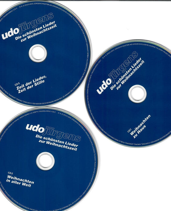 Udo Jürgens : Die Schönsten Lieder Zur Weihnachtszeit (3xCD, Comp)
