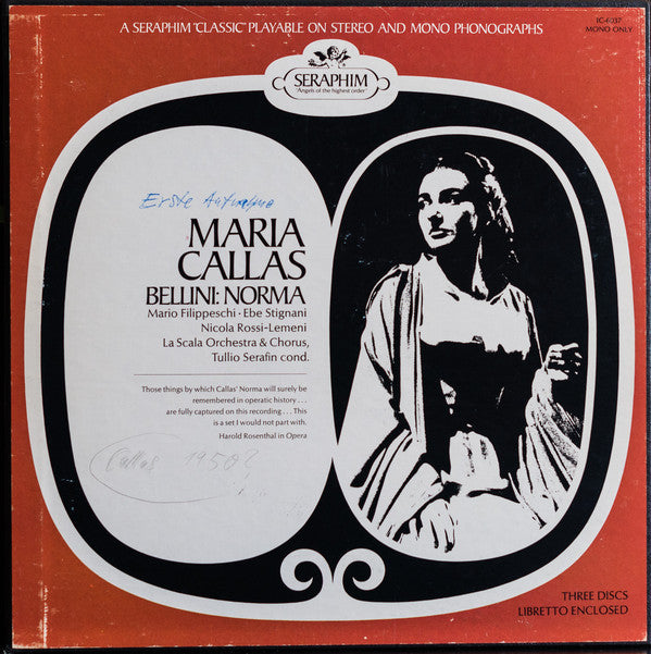 Bellini*, Callas*, Filippeschi*, Stignani*, Rossi-Lemeni* : Norma (3xLP, Album, Mono, RE + Box)
