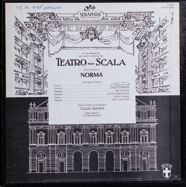 Bellini*, Callas*, Filippeschi*, Stignani*, Rossi-Lemeni* : Norma (3xLP, Album, Mono, RE + Box)
