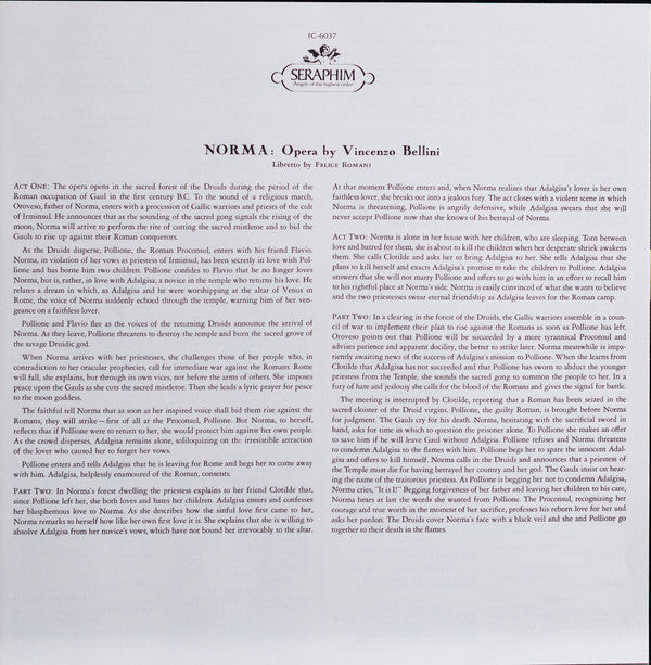 Bellini*, Callas*, Filippeschi*, Stignani*, Rossi-Lemeni* : Norma (3xLP, Album, Mono, RE + Box)