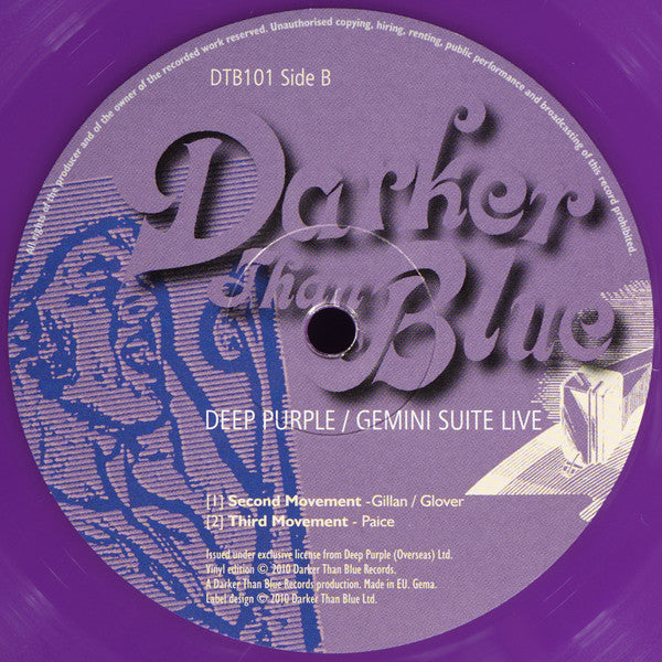 Deep Purple With The Orchestra Of The Light Music Society Conducted By Malcolm Arnold : Gemini Suite Live (LP, Album, Ltd, Pur)