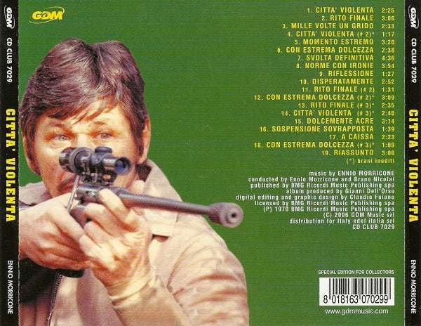 Ennio Morricone : Città Violenta (Original Motion Picture Soundtrack - Special Edition) (CD, Album, RE, RM, S/Edition)