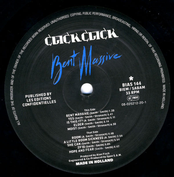 Click Click : Bent Massive (LP, Album)