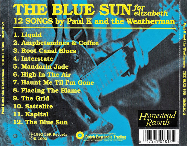 Paul K. & The Weathermen : The Blue Sun (CD, Album)