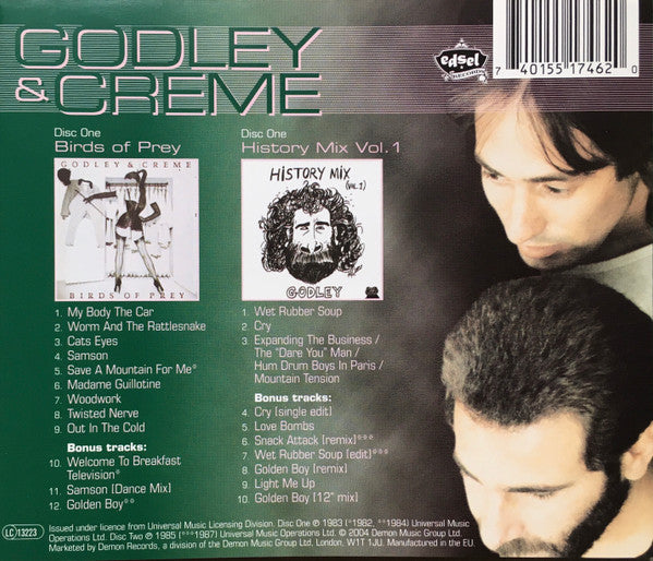 Godley & Creme : Birds Of Prey...Plus + History Mix Vol. 1...Plus (2xCD, Comp)