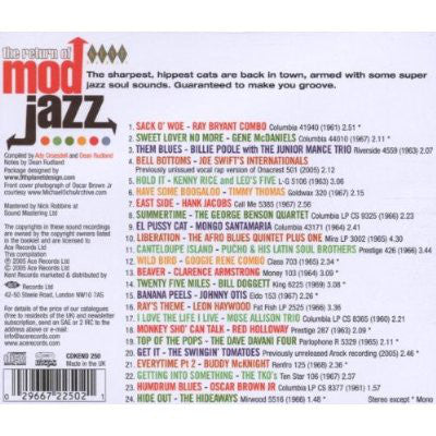 Various : The Return Of Mod Jazz (CD, Comp, Mono)