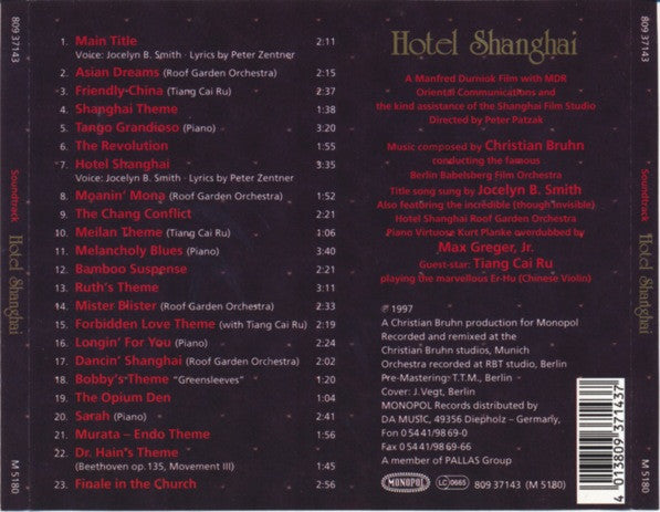Christian Bruhn : Hotel Shanghai (Soundtrack) (CD, Album)