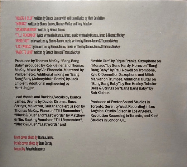 Bianca James : Bianca James (CD)