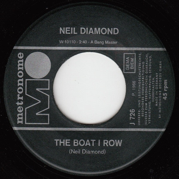 Neil Diamond : I Got The Feelin' (Oh No No) / The Boat I Row (7", Single)
