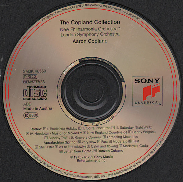 Aaron Copland : Orchestral & Ballet Works 1936-1948 (3xCD, Comp)