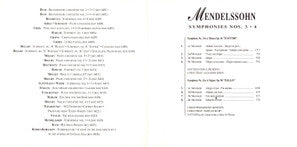 Felix Mendelssohn-Bartholdy, Royal Scottish National Orchestra, London Philharmonic Orchestra : Symphonies Nos. 3 & 4 (CD, Comp)