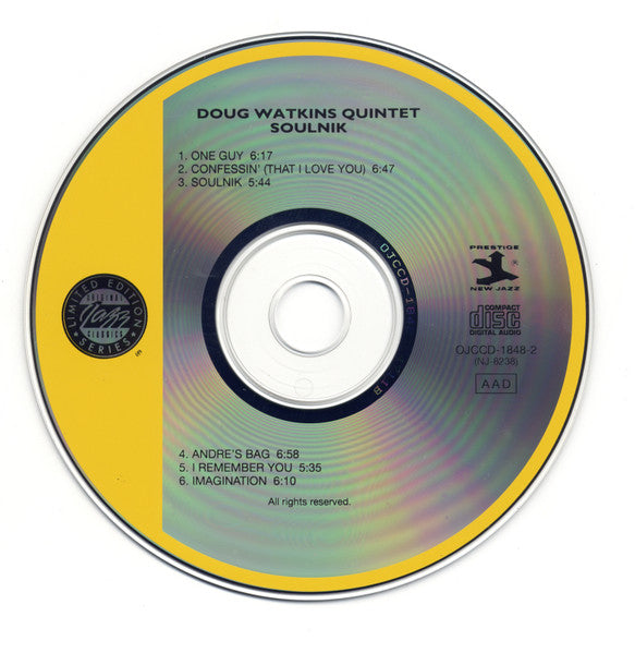 Doug Watkins Quintet : Soulnik (CD, Album, Ltd, RE, RM)