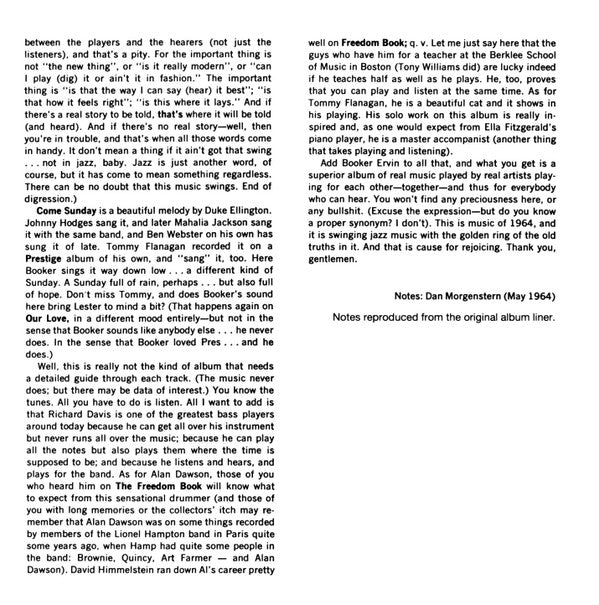 Booker Ervin : The Song Book (CD, Album, RE, RM)