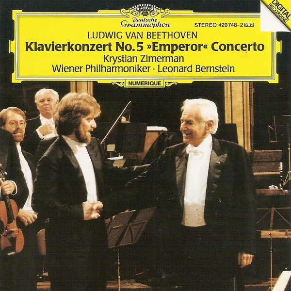 Ludwig van Beethoven, Krystian Zimerman, Wiener Philharmoniker, Leonard Bernstein : Klavierkonzert No. 5 »Emperor« Concerto (CD, Album)