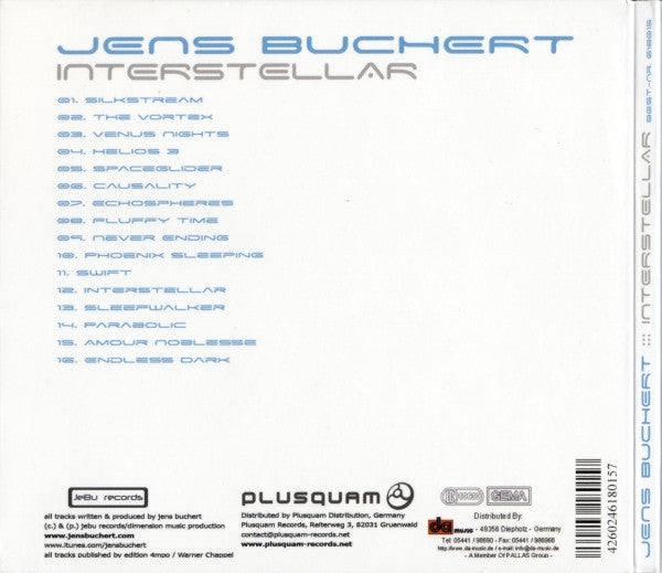 Jens Buchert : Interstellar (CD, Album)