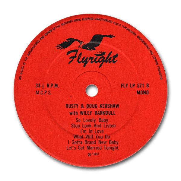 Rusty & Doug Kershaw With Wiley Barkdull : Rusty & Doug Kershaw With Wiley Barkdull (LP, Comp, Mono, RM)