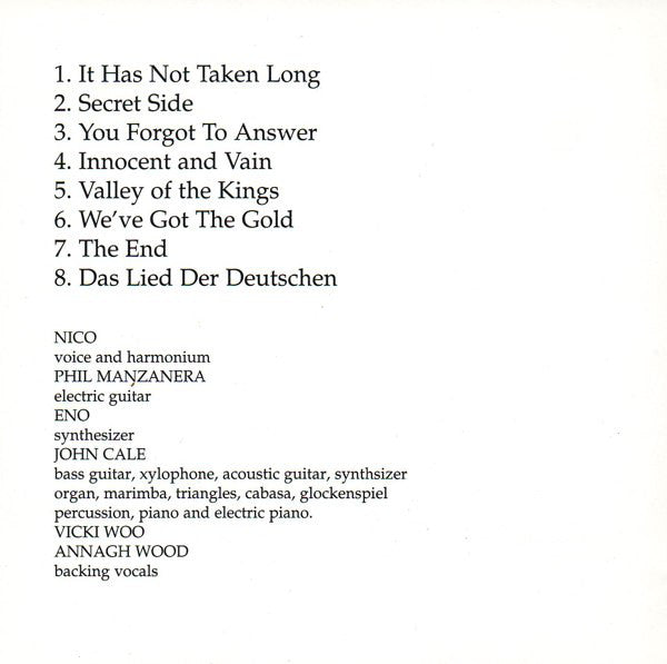 Nico (3) : The End... (CD, Album, RE)