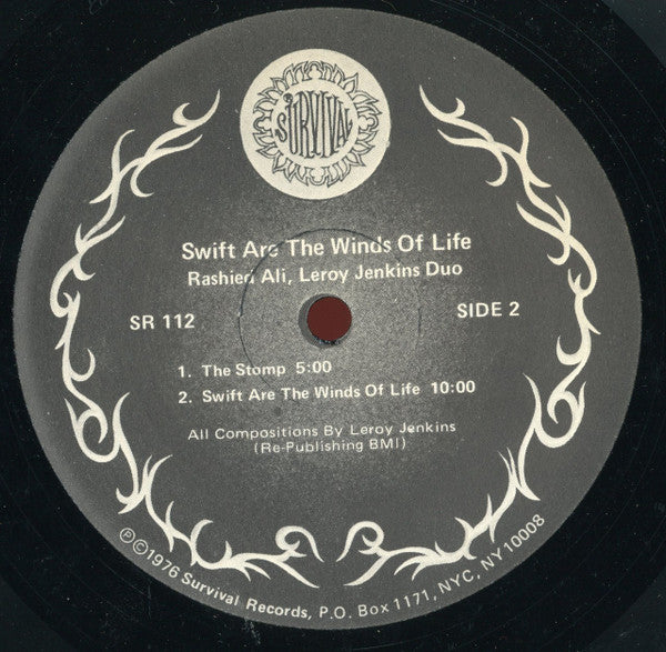 Rashied Ali / Le Roy Jenkins* : Swift Are The Winds Of Life (LP, Album)