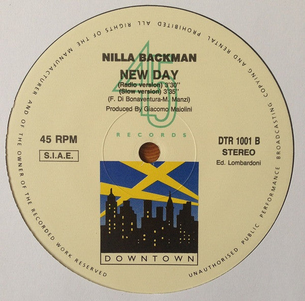 Nilla Backman : New Day (12")