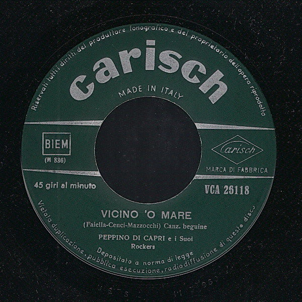 Peppino Di Capri E I Suoi Rockers : Luna Caprese / Vicino 'o Mare (7", Single, RE)
