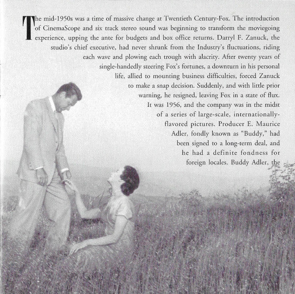 Alfred Newman : Love Is A Many Splendored Thing (Original Motion Picture Soundtrack) (CD, Album, Ltd)