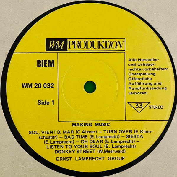 Ernst Lamprecht Group : Making Music (LP, Album)