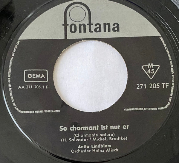 Anita Lindblom : So Charmant Ist Nur Er (7", Single, Mono)