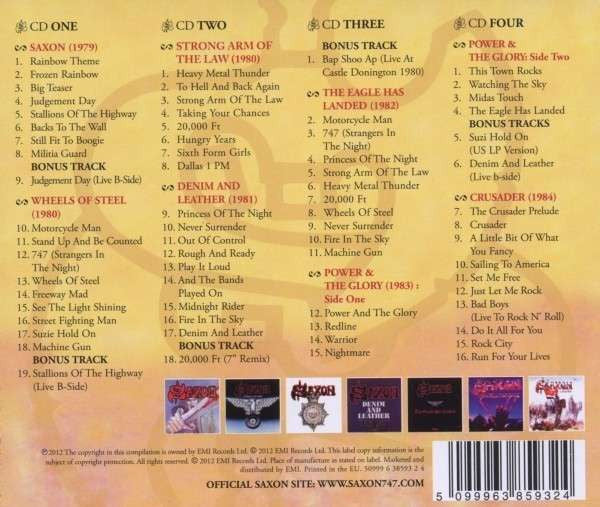 Saxon : The Carrere Years: 1979-1984 (4xCD, Comp, RM)
