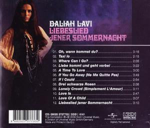 Daliah Lavi : Liebeslied Jener Sommernacht (CD, Album, RE)