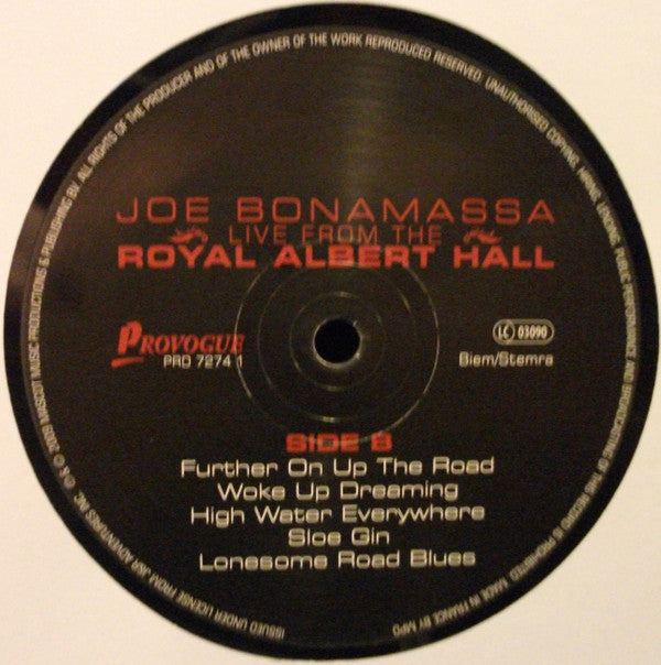 Joe Bonamassa : Live From The Royal Albert Hall (2xLP, Album, 180)
