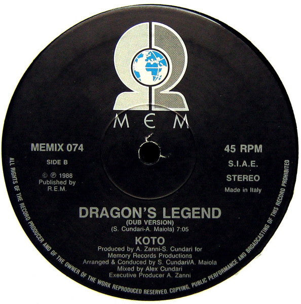 Koto : Dragon's Legend (12")