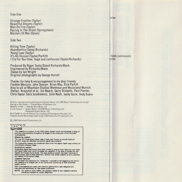 Roger Taylor : Strange Frontier (Cass, Album)