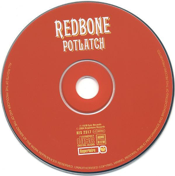 Redbone : Potlatch (CD, Album, RE, Dig)