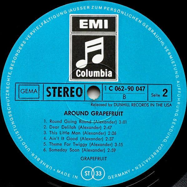 Grapefruit : Around Grapefruit (LP, Album)