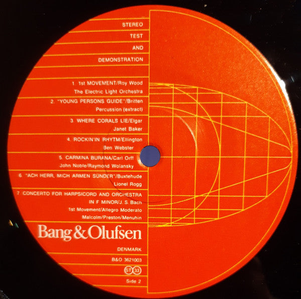 No Artist : Stereo Test And Demonstration (LP)